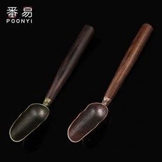 라오농 티 스푼 스테인레스 스틸 흑단 로즈 우드 티 스푼 티 세트 티스푼 티 삽 다도 액세서리 도구 04F2B1LL, 에보니 티 스푼 1 로즈 우드 티 스푼 1, 1개
