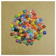 도자기타일/정사각/10mm*10mm/혼합색/약95g/1봉지약200개, 1개