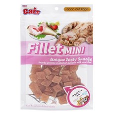 더캣츠 미니필레 치킨큐브 70g 4종, 1개, 치킨+연어큐브 70g