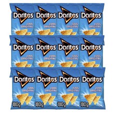 도리토스 나초 칩 쿨 오리지널 180g x 12팩 쉐어링 또띠아 나쵸 Doritos Cool Original Tortilla