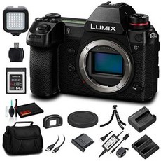Panasonic Lumix DC-S1 Mirrorless Digital Camera (Body Only) (DC-S1BODY) - Bundle - with Sony XQD 64, One Color_One Size, 상세 설명 참조0, 상세 설명 참조0
