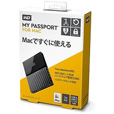 WESTERN DIGITAL Mac용 휴대용 스토리지 [My Passport for Mac(2018년 발매)] 1TB