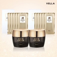 [VELLA] 주름개선 세트 넥크림 얼티메이트 에이지 킬러 2ea + 넥패치 프레스티지 링클 킬러 2set, 상세설명 참조, 선택01. 주름개선 세트