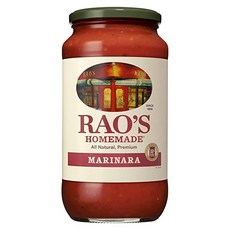 Rao's Homemade Marinara Sauce 라오스 홈메이드 마리나라 다목적 토마토 파스타 소스 32oz(907g) 3팩