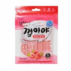 [KT알파쇼핑]애견간식 괜찮아 껌이야 1팩 100g 딸기 (WC088C0), 기본상품 - 괜찮아껌이야