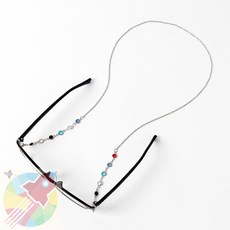 DPK 큐빅 안경줄 실버 돋보기안경줄 스포츠안경줄