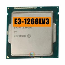 Xeon E3-1268LV3 E3 1268L V3 CPU 2.30GHz 8M LGA1150 쿼드 코어 프로세서 호환, 한개옵션0