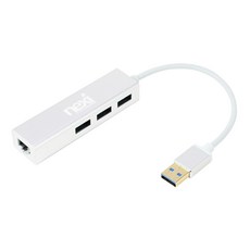 넥시 USB 3.0 3포트 허브 기가 유선 랜카드 NX409-1, 단품