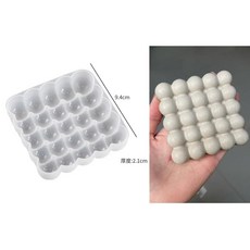 매직 볼 쿠션 석고 클레이 실리콘 몰드 수제 메이크업 디스, 3.9.4cm, 1개
