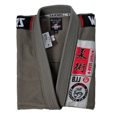 주짓수 연습복 도복 브라질 Jiu-Jitsu 유도 가라데 의류 기본형, 1, XXXL, 회색 Jiu-Jitsu 정장