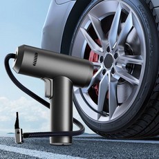 미니 휴대용 자전거 전기 자동차 타이어 충전식 펌프 무선 전원 150PSI 팽창 LED 조명 펌프, 1개