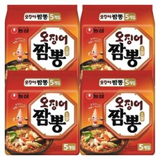 농심 오징어짬뽕 124g, 20개