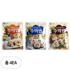 맛있는풍경 주먹밥 야채 + 버섯 + 해물, 4세트