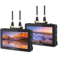 카메라 프리뷰 모니터 뷰파인더 촬영 필월드 FT6FR6 5.5인치 무선 비디오 전송 DSLR 필드 내장 800피트 장거리 저지연 0.07초 터치 3DLUT HDR 4K HDMI
