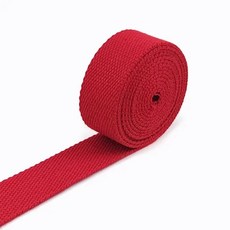 스트랩용 코튼 웨빙 테이프 배낭 벨트 리본 밴드 수하물 바이어스 바인딩 DIY 액세서리 2m 20mm 25mm 32mm 38mm, [03] 32mm, [05] 5Red, 1개