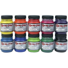 Jacquard - JAC801S Dye-Na-Flow Specialty Paint Set 2.25 Ounces Assorted Colors Set of 10, 1