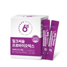 강아지 고양이 간건강 식스스텝 밀크씨슬 프로바이오틱스 30포, 장건강/유산균, 30개