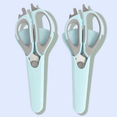 멀티 스텐 주방가위 2p세트 (블루) KD-501, 1개