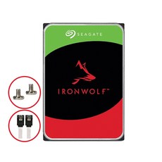 씨게이트 HDD 8TB IronWolf ST8000VN002 SATA3 NAS 하드디스크 (5 400RPM/256MB/3년)