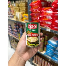 [PERA PLUS] 555 TUNA BICOL EXPRESS 155g 필리핀 투나 비콜 익스프레스 생선통조림, 1개
