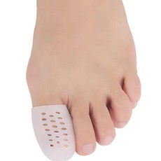 엄지발가락 통풍형 실리콘 골무 링 티눈 제거 굳은살 발사마귀 제거 아플때, 반투명(실리콘), 기본