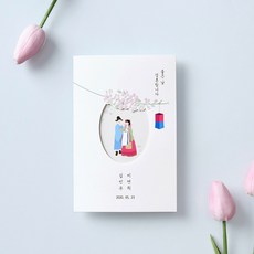 마음닷컴 청첩장 PK1904 봉투 스티커 포함, 100매 세트