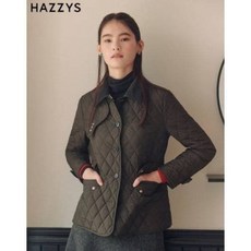 헤지스레이디스 *강남점 *[HSJU-3D9C1] 솔리드 컬러 코듀로이 카라 퀼팅 긴팔 캐주얼 점퍼