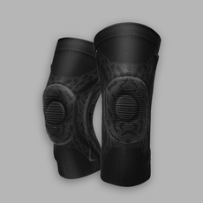 HR My knee 마의니 스프링기능성 무릎보호대 고탄력 블랙 한쪽&양쪽세트, 2개