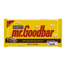 (미국직배) 허쉬 미스터 굿바 땅콩 초콜렛 198g 6팩 Hershey Mr. Goodbar Milk Chocolate with Peanuts Giant Candy Bar, 6개