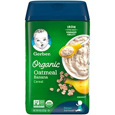 NMT Baby Cereal 유기농 오트밀 with 바나나 8 oz - P003007MJ6MP331, 기본