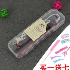 매직기 미니 고데기 생머리 겸용 앞머리 편리한기기 큰권, 기본, T24-테디베어브라운(7종한세트)