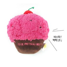 [지니의양탄자쌩쌩~!]$_1W/]러브펫 애견인형 강아지장난감-컵케이크:강아지장난감/삑삑이, 매직 1