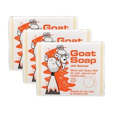 호주 고트솝 오트밀 산양유 비누 100gx3개 Goat Soap Oatmeal, 100g, 3개
