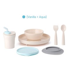 미니웨어 2세대 이유식기 풀세트, Vanilla + Aqua, 1개