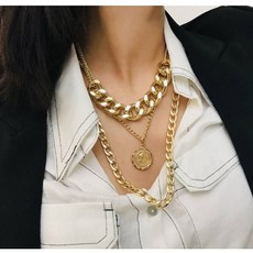 실버볼드목걸이