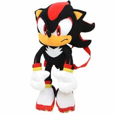 Sonic The Hedgehog Doll Plush Backpack - Shadow Backpack Black ( 소닉 더 헤지혹 인형 플러시 백팩 - 섀도우 백팩 블랙(24인치, 1개