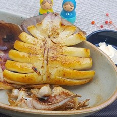 오바다푸드 경북영덕 산지직송 반건조 오징어 파품 1kg (7~10미), 1