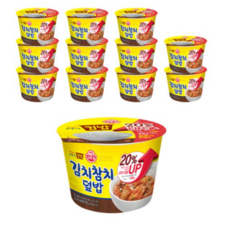 오뚜기 컵밥 김치참치덮밥, 310g, 4개