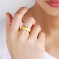 드래곤 24K금색 용 반지 s285