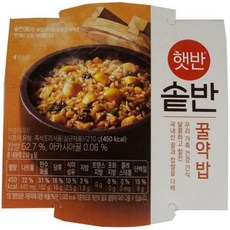 CJ 햇반 즉석 솥반 꿀약밥 영양밥 210g, 98개