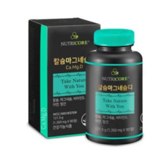 뉴트리코어 칼슘마그네슘D, 1정, 90개