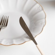 몽블랑 피노 실버 디너나이프 1P 5컬러, 브라운, 1개