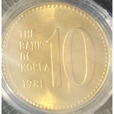 1981년 10원 알주화 희귀동전 옜날돈 수집 81년 10주 적은발행