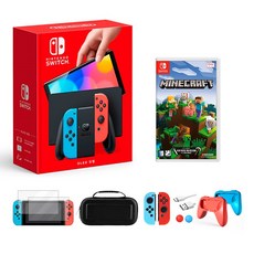 닌텐도 스위치 OLED 모델, OLED네온+마인크래프트+액세서리 풀세트