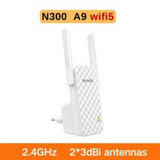 Tenda 듀얼 밴드 신호 확장 리피터 기가비트 이더넷 포트 포함 와이파이 6 범위 확장기 AX1500 A23 2.4G 및 5GHz 2 * 5dBi 안테나, 1개, 4) Original EU Plug - 2.4Ghz 3