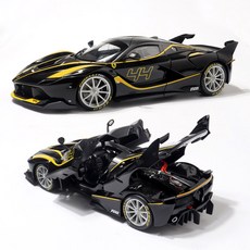 브라고 1:18 페라리 FXX K (#44) 시그니처 블랙 자동차다이캐스트 합금 레이싱카 - 페라리블랙