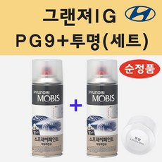 순정품 현대 그랜져IG PG9 판테라그레이 스프레이 페인트 + 투명스프레이