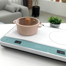 블루셰프 인덕션 2구 - 27인치 와이드 2구인덕션 더플레이트 2구 이동식 2구인덕션 화이트 인덕션 프리스탠딩 캠핑인덕션 식탁용 2구