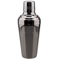 바텐더용 칵테일 셰이커 믹서 스테인레스 스틸 와인 마티니 보스턴 파티 바 도구 550ml 750ml, Black, 1개
