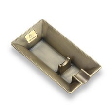 Dxon 클래식 메탈 시가 재떨이 홈 시가 홀더 가제트 휴대용 여행 재떨이 옥외, Copper, 1개